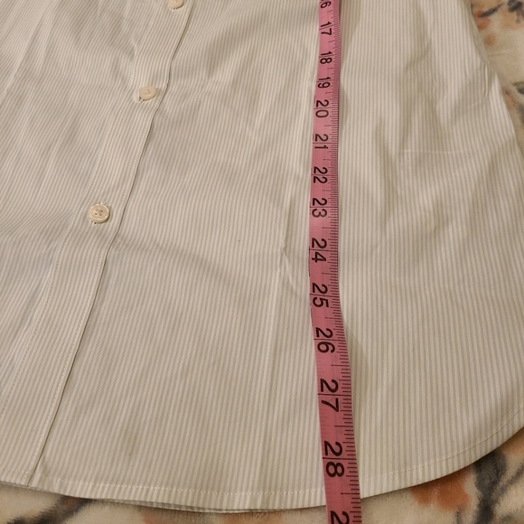NWT Calvin Klein Blue Strip Button Up Shirt - Picture 7 of 10